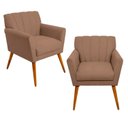 Ver imagem 1 de Kit 2 Poltrona Decorativa Miami para Sala de Estar Recepção