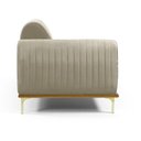 Ver imagem 5 de Sofá 3 Lugares Lisboa D07 com Chaise Direita 230cm Veludo Creme - D’Rossi
