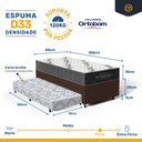 Ver imagem 6 de Cama Box com Colchão de Espuma D33 Ortobom Airtech 100 + Auxiliar de Espuma Unique Solteiro 88cm