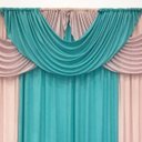 Ver imagem 2 de Cortina Mariela Varão Duplo Malha 3,00m x 2,60m Sala Quarto - Rosê e Tifani