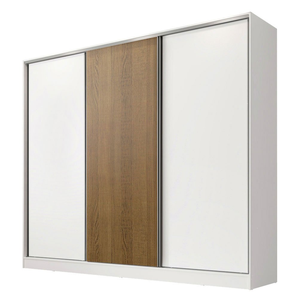 Guarda Roupa Casal 100% Mdf Madesa Royale 3 Portas de Correr - 4