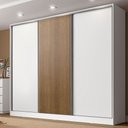 Ver imagem 1 de Guarda Roupa Casal 100% Mdf Madesa Royale 3 Portas de Correr