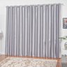 Cortina Nairóbi Varão Cetim Shantung 4,00m x 2,80m Janela Sala Quarto - Prata - 1