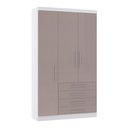 Ver imagem 1 de Guarda Roupa Dormitório Modulado Alpes 3 Portas 4 Gavetas - Módulo Roupeiro Alpes - Luciane:cinammon