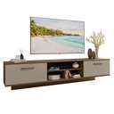 Ver imagem 2 de Rack Suspenso para Tv até 80 Polegadas 218 Cm 2 Portas Rustic/crema Agata Madesa