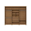 Ver imagem 6 de Guarda Roupa Casal 6 Portas e 3 Gavetas C/ Pés Cb03t580 Canela/off White - Kappesberg