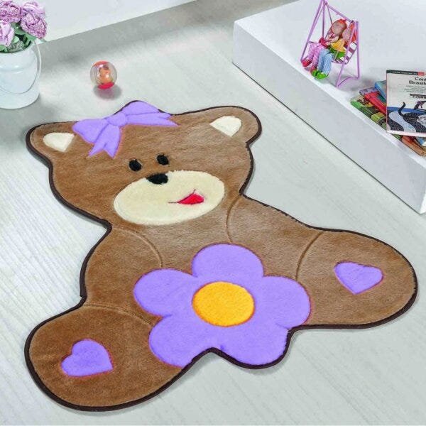 Tapete Infantil Premium Ursa Baby 66cmx74cm Guga Tapetes - 1