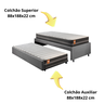 Bicama Box Solteiro Suede Cinza 88x188 com Colchão Bogotá Molas Ultralastic Inducol - 6