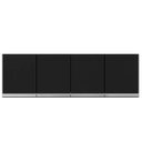 Ver imagem 1 de Armário Aéreo Cozinha Andréia 4 Portas 150 Cm Preto Ajl Móveis