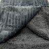 MANTA HABITAT QUEEN 220X240 SHERPA - UN - Cinza escuro - 4