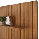 Ver imagem 4 de Painel com Bancada para Tv até 75 Polegadas Ripado Dj Móveis Trento 275 Freijó Off