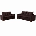 Ver imagem 4 de Conjunto de Sofás de 02 e 03 Lugares Unique - Tudo de Móveis Cinza