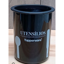 Ver imagem 3 de Tupperware Porta Talher Utensílios Redondo Cozinha Preto Tupperware Porta Talher Utensílios Redondo