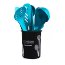 Ver imagem 2 de Tupperware Porta Talher Utensílios Redondo Cozinha Preto Tupperware Porta Talher Utensílios Redondo