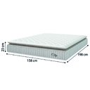 Ver imagem 5 de Cama Box Colchão Baú Queen Molas Ensacadas City Pillow Top 158x198x64cm 