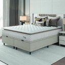 Ver imagem 1 de Cama Box Colchão Baú Queen Molas Ensacadas City Pillow Top 158x198x64cm 