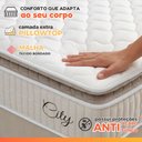 Ver imagem 5 de Cama Box Colchão Baú Queen Molas Ensacadas City Pillow Top 158x198x64cm