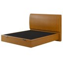Ver imagem 6 de Cama Queen Baú Flutuante com Cabeceira 160cm Spazio S04 Couríssimo Caramelo - Lyam Decor