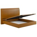 Ver imagem 7 de Cama Queen Baú Flutuante com Cabeceira 160cm Spazio S04 Couríssimo Caramelo - Lyam Decor