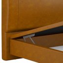 Ver mais imagens de Cama Queen Baú Flutuante com Cabeceira 160cm Spazio S04 Couríssimo Caramelo - Lyam Decor