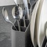 Escorredor Louças Compacto Cozinha Pia Porta Talheres Copos:Preto - 5