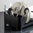 Ver imagem 3 de Escorredor Louças Compacto Cozinha Pia Porta Talheres Copos:Preto