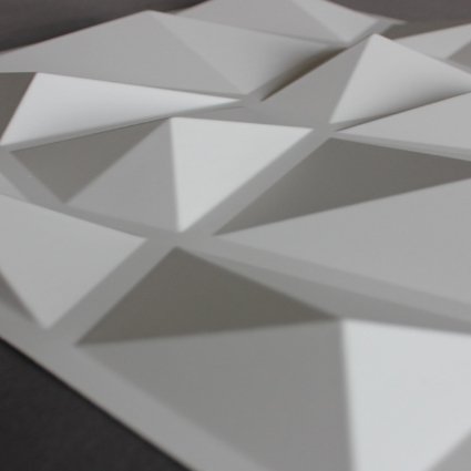 Kit 04 Placas 3D - Modelo Diamante - 50x50 ( Total de 1m2 ) - 5