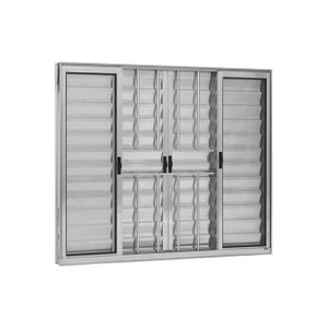 Veneziana 6 Folhas C/grade Brilhante 1,00 X 1,20