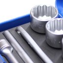 Ver imagem 2 de Jogo de Soquetes Estriados e Acessórios com 14 Peças 22 - 50 Mm Encaixe 3/4" - Gedore 017201