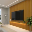 Ver imagem 1 de Painel Ripado para TV até 90 Polegadas com LED 100% MDF 280CMX250CM Nobre