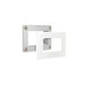 Mini Espelho Interruptor Simples Margirius Para Móveis Mesas - Preto - 2