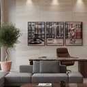 Ver imagem 7 de Kit 3 Quadros Justiça Advocacia 40x60 Moldura:preta