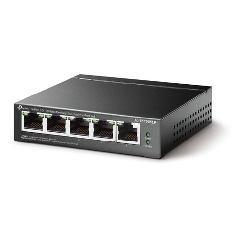 Switch 5 Portas FAST 10/100 (4 Portas Poe) TL-SF1005LP