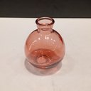 Ver imagem 5 de Vaso Garrafa Decorativo de Vidro Rosa 9x7x7cm Enfeite Sala Mesa Estante Aparador