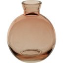 Ver imagem 1 de Vaso Garrafa Decorativo de Vidro Rosa 9x7x7cm Enfeite Sala Mesa Estante Aparador