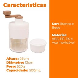 Máquina de Raspadinha de Gelo Triturador Manual - 8