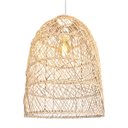 Ver imagem 1 de Pendente Rattan em Fibra Natural Vime Bancada Sala E27 Nat72