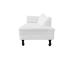 Ver imagem 5 de Recamier Decorativo Divã Amsterdã 187cm Lado Direito Couro Branco