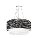 Ver imagem 1 de Lustre Pendente Duplo Cúpula Redonda Ø60x25 Cores Estampadas - Md8028 Boreal Cúpulas e Abajures Md80