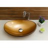 Kit Banheiro Cuba Vidro Oval 47 Cm + Torneira Link + Válvula:bronze - 3