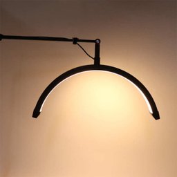 Luminaria Estetica Salao Spa Meia Lua Arco Led 3 Tons Suporte Celular Mesa Iluminaçao Salao de Belez - 11