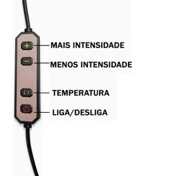 Luminaria Estetica Salao Spa Meia Lua Arco Led 3 Tons Suporte Celular Mesa Iluminaçao Salao de Belez - 4