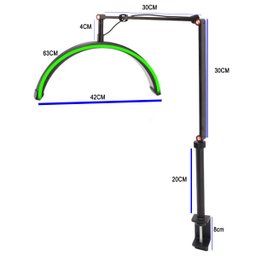 Luminaria Estetica Salao Spa Meia Lua Arco Led 3 Tons Suporte Celular Mesa Iluminaçao Salao de Belez - 10