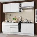 Ver imagem 1 de Armário de Cozinha Completa 220cm Branco Parma Madesa 03
