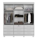 Ver imagem 2 de Guarda-Roupas Londres 3 Portas 9 Gavetas com Espelho Benetil Imbuia