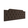 Cabeceira Painel Estofada 160 Capitonê Box Queen Suspensa Fixação na Parede Capela:marrom - 7