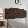Cabeceira Painel Estofada 160 Capitonê Box Queen Suspensa Fixação na Parede Capela:marrom - 4