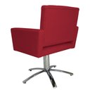 Ver imagem 4 de Poltrona Decorativa Camila Pés Metal Giratório Suede Vermelho - DS Estofados
