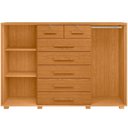 Ver imagem 7 de Cômoda Sapateira 2 Portas 7 Gavetas com Chave Riviera A04 Cinamomo - Lyam Decor