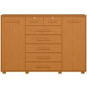 Ver imagem 3 de Cômoda Sapateira 2 Portas 7 Gavetas com Chave Riviera A04 Cinamomo - Lyam Decor